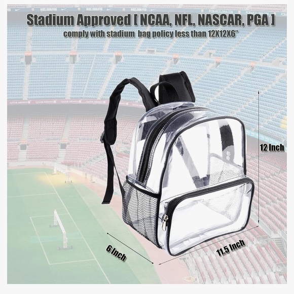 Mini Clear Backpack - Picture 1 of 8